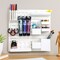 Everything Mary Multi-Functional Wall Organizer with Hooks & Trays – White Craft Storage Rack for Tools, Paint, Scissors & Supplies